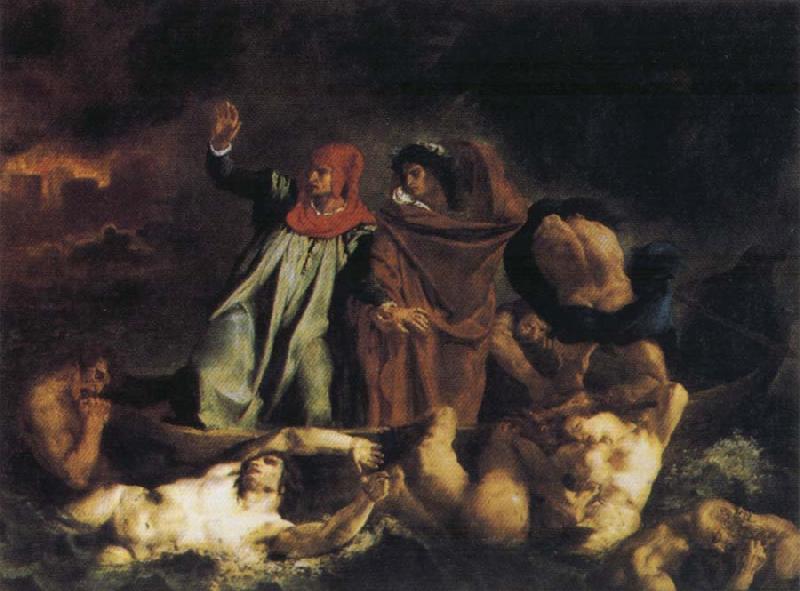 Eugene Delacroix The Bark of Dante France oil painting art